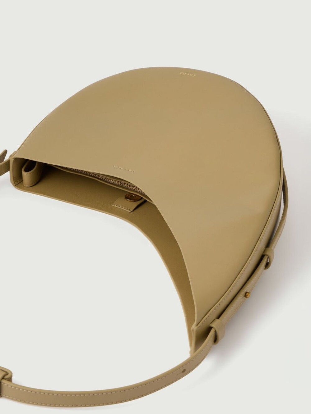 NWT SOEUR WINONA SMOOTH LEATHER BAG - BEIGE - Picture 4 of 13